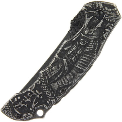 Anglo Arms Samurai lock knife,  saliekamais nazis ar Samuraja 3D emblēmu