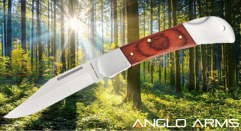 Anglo Arms Classic Pakkawood Lockback Knife, Klasisks Pakkawood atveramais nazis
