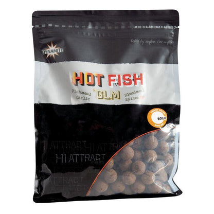 Dynamite baits 20mm Hot Fish & GLM Boilas, Asās boilas ar GLM 1kg