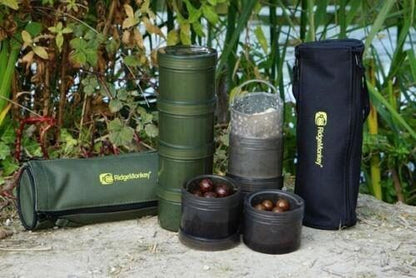 Ridge Monkey Modular Hookbait Pots, Ēsmas trauciņi kompaktā somiņā