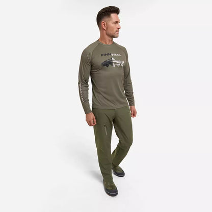 UPF 50 Krekls FINNTRAIL WAVE FISH KHAKI 6611