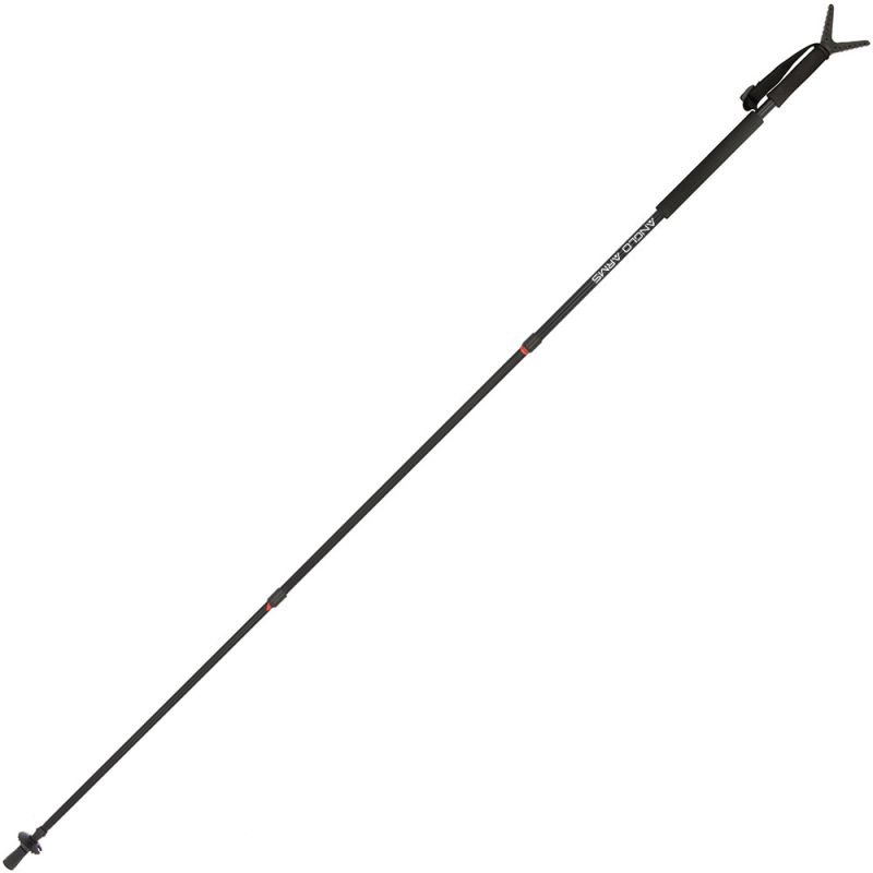 Anglo Arms Black Shooting Stick - Telescopic Adjustable V Rest, Medību/šaušanas nūja