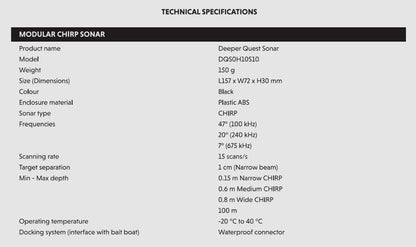 Deeper Quest iebarošanas kuģītis karpu makšķerēšanai