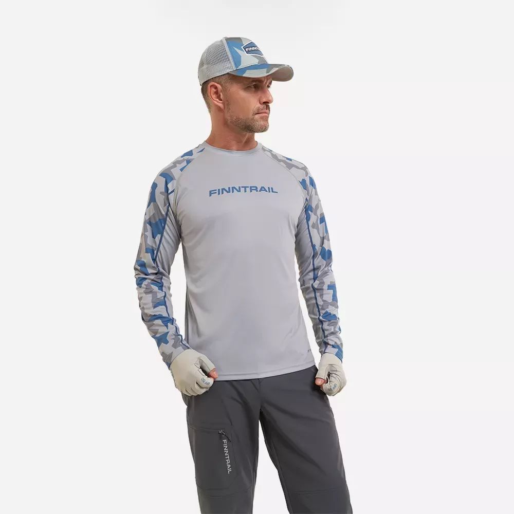 UPF 50 Krekls FINNTRAIL WAVE GREY 6612