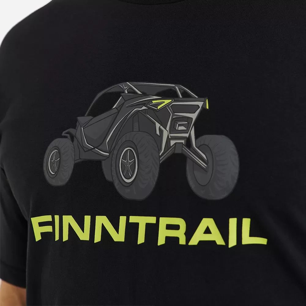T-Krekls FINNTRAIL BUGGY BLACKYELLOW 6716