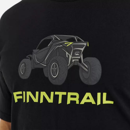 T-Krekls FINNTRAIL BUGGY BLACKYELLOW 6716