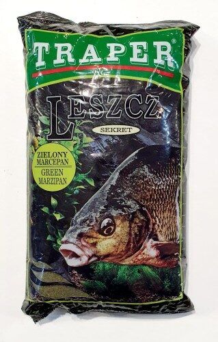 TRAPER SECRET BAIT 1kg BREAM GREEN MARCEPAN / zaļais marcipāns