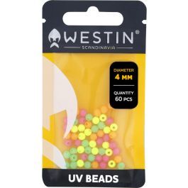 Westin UV Beads Hard / Soft 4mm 60pcs Lock Beads for Sandy Inline Bait Rigs