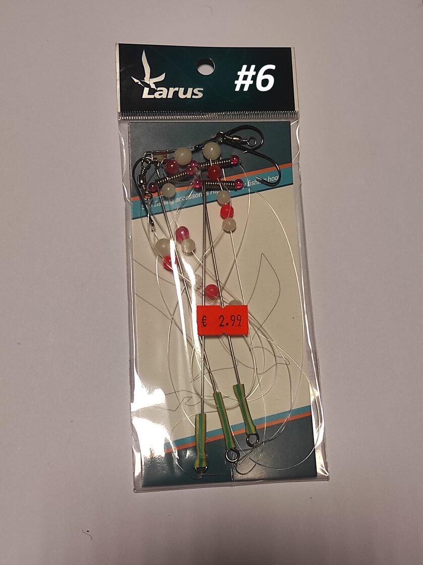 Larus Flatfish Rig - Jūras makšķerēšana , gatavās sistēmas butēm