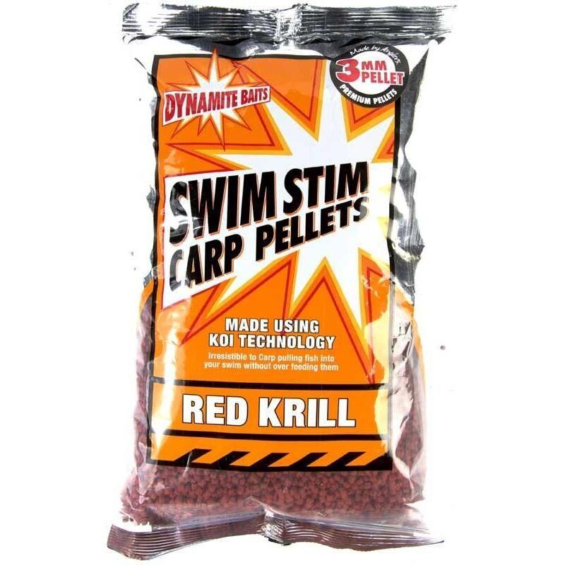 Dynamite Swim Stim Red Krill Pellets, Sarkanā krila peletes 2mm/3mm/6mm/8mm
