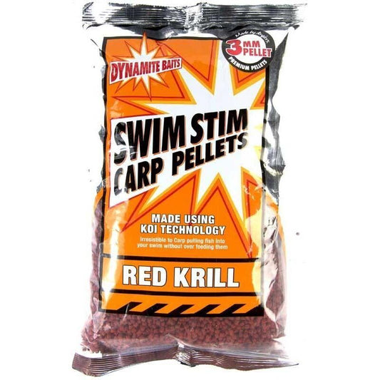 Dynamite Swim Stim Red Krill Pellets, Sarkanā krila peletes 2mm/3mm/6mm/8mm