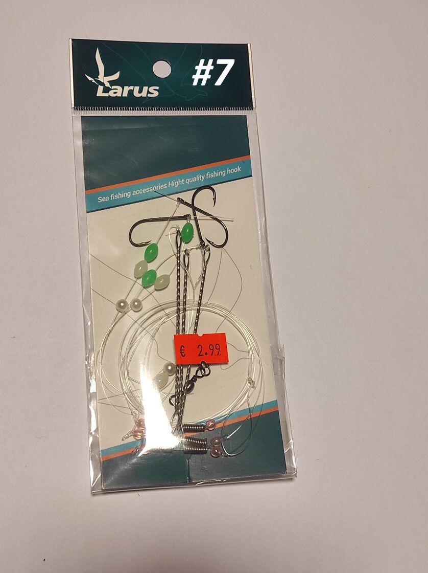 Larus Flatfish Rig - Jūras makšķerēšana , gatavās sistēmas butēm