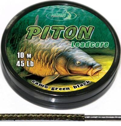 KATRAN PITON  bezsvina Leadcore ar alvas kodolu 45lb, 10metri