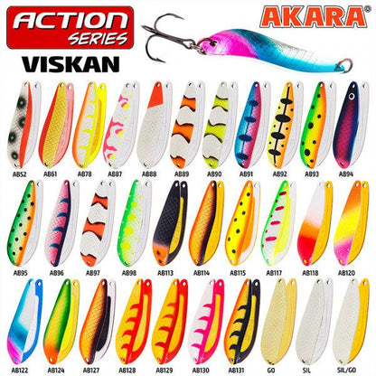 AKARA «VISKAN II» ACTION 65 SH (šūpojošs, 15 g, 65 mm) šūpiņi AB121 , AB118