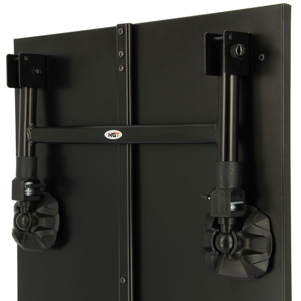 NGT Milzu Makšķerēšanas, tūrisma galdiņš dynamic ar dubļu kājām un papildus nodalījumiem.