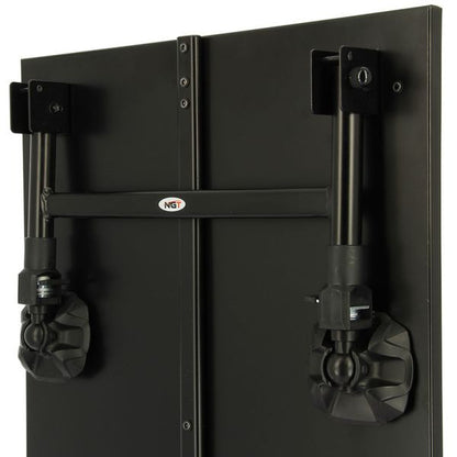 NGT Milzu Makšķerēšanas, tūrisma galdiņš dynamic ar dubļu kājām un papildus nodalījumiem.