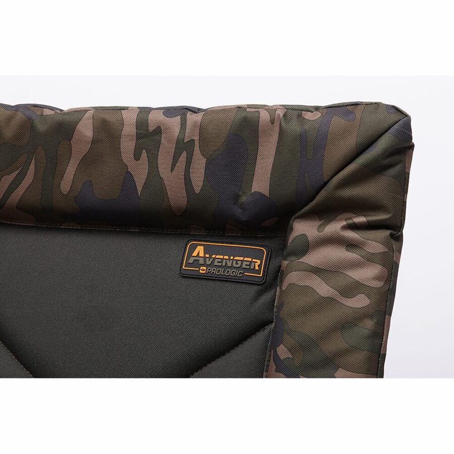 PROLOGIC AVENGER COMFORT CAMO CHAIR WITH ARMRESTS & COVERS 140KG, Ērts krēsls Camo krāsā