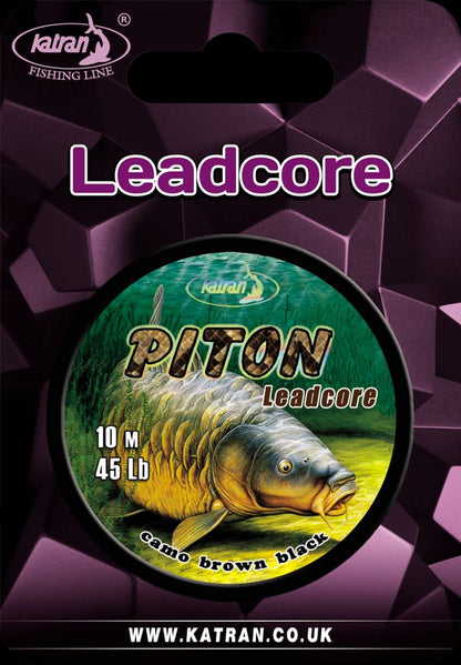 KATRAN PITON  bezsvina Leadcore ar alvas kodolu 45lb, 10metri