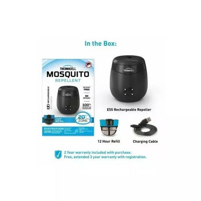 Thermacell E55 Elektriskais bezvadu odu atbaidītājs - USB lādējams