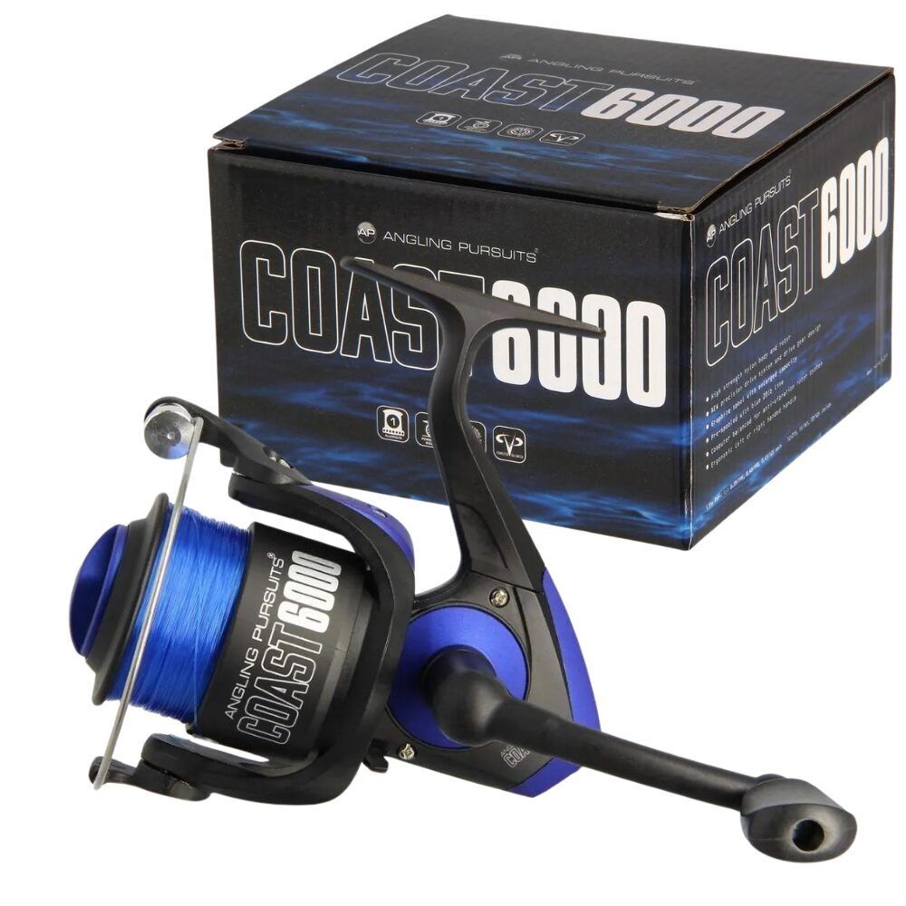 Angling Pursuits COAST 6000 - 1BB Sea Reel with 20lb Blue Line / Jūras makšķerēšanas spole ar auklu
