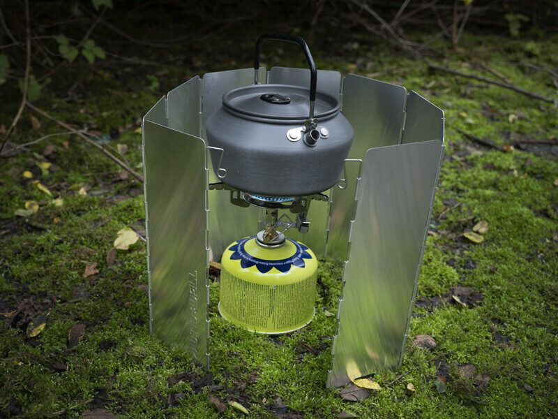 Metāla vēja aizsargs gāzes plītij Delphin WindWALL