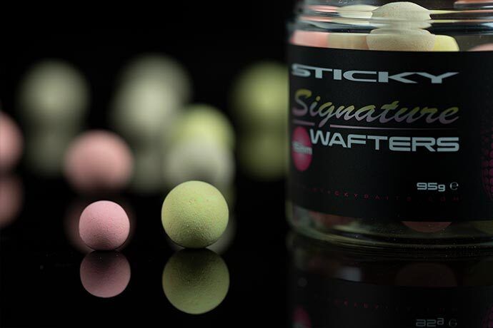 STICKY SIGNATURE WAFTERS, Trīs krāsu puspeldošo boilu jeb vafteru mix - 12mm , 14mm , 16mm