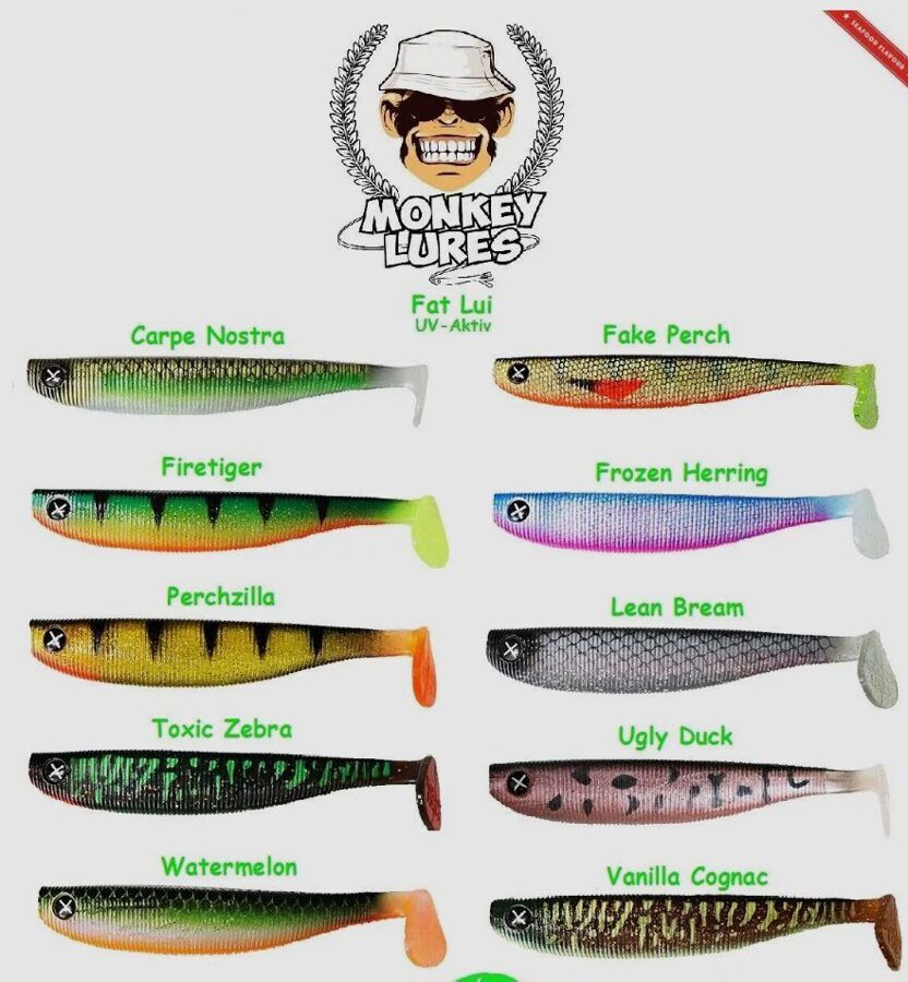 Monkey Lures Fat Lui  14cm, 5.5” 18.6g , Gumijas mānekļi - 1gb