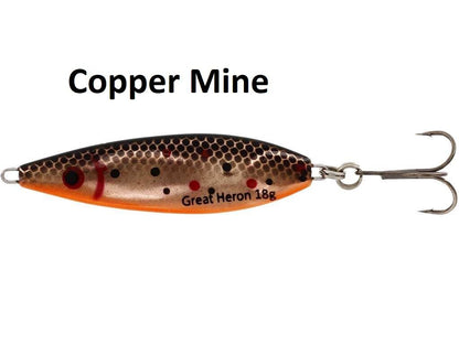 WESTIN MM GREAT HERON 18gr , 6.5cm , Lašu un foreļu mānekļi