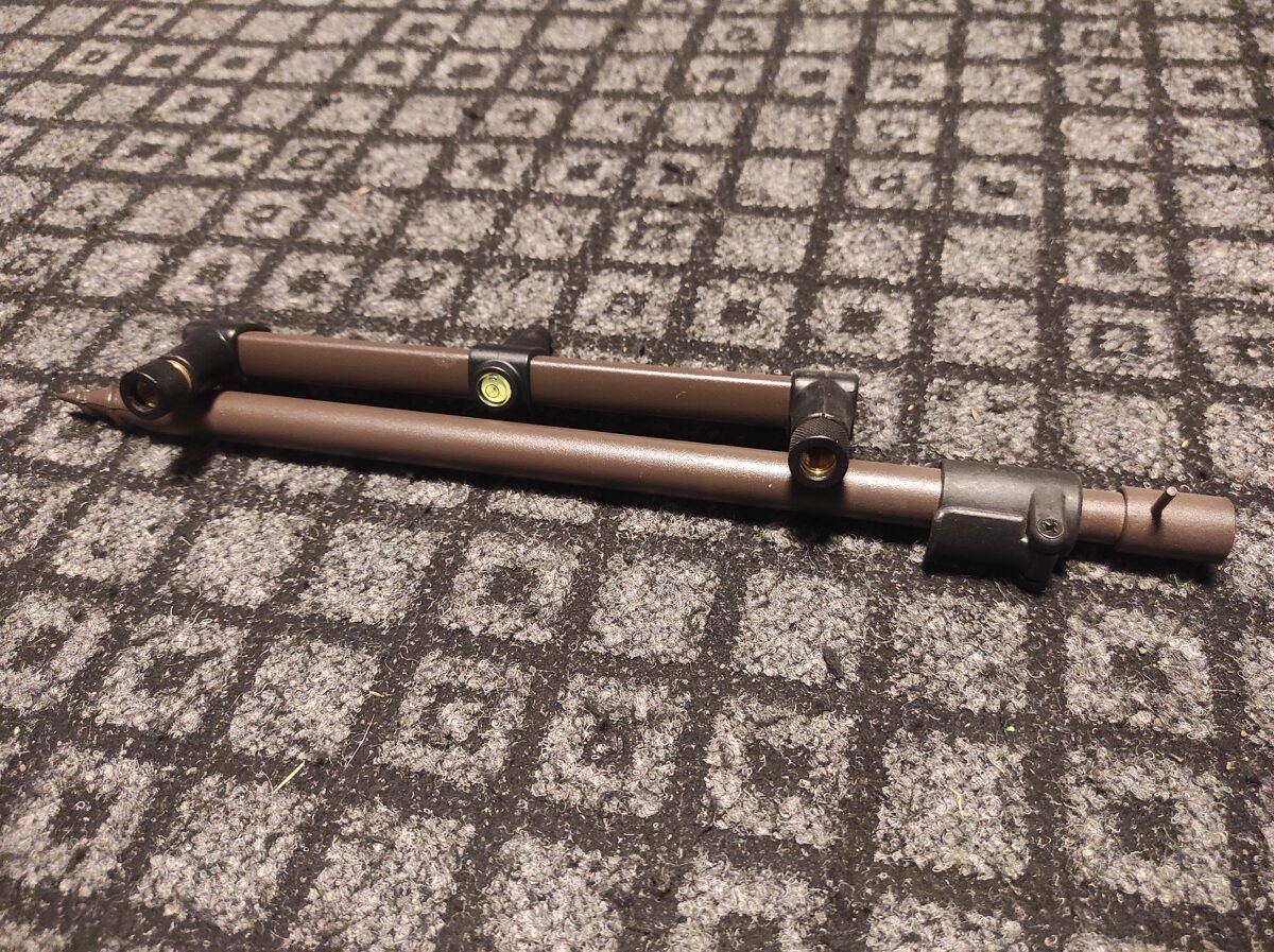 Brown Telescopic Bankstick 40-60cm with buzz bar 25cm / Built in Stabilizer