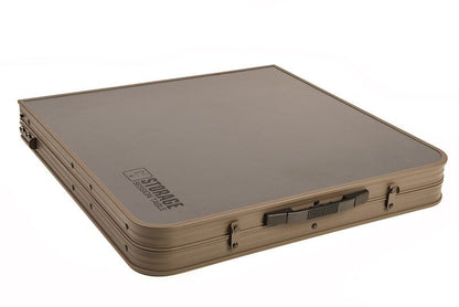 FOX Session Table with storage, Lielais un kompaktais galds ar papildus plauktiem.