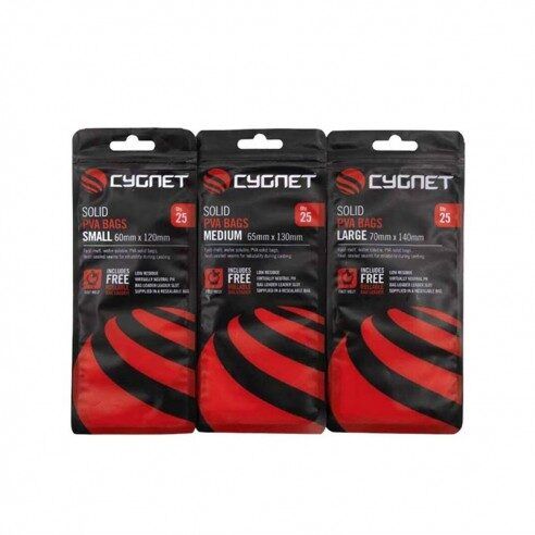 CYGNET SOLID PVA BAGS, PVA Maisi - 3 izmēri