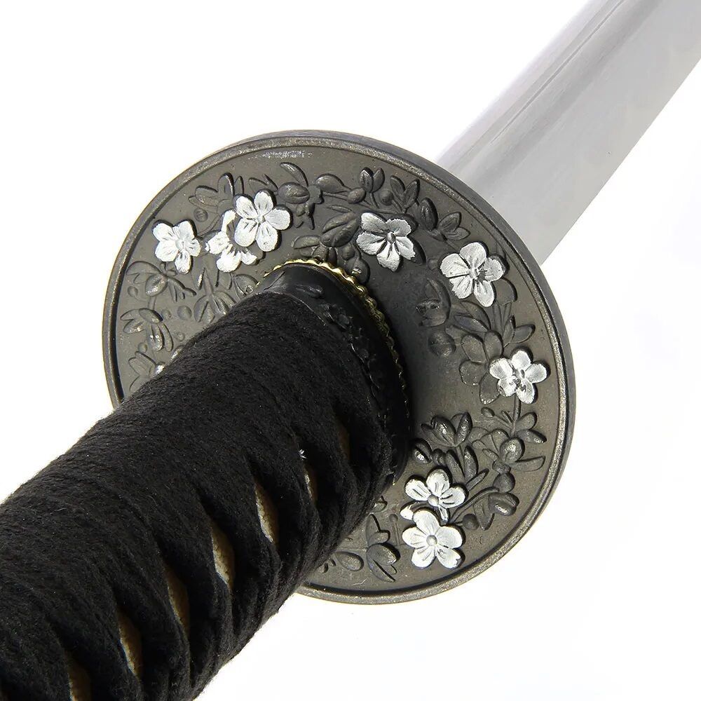 Ziedu dizaina zobens - Roku darinājums + statīvs, Hand Made Sword Set 500 Blossom design