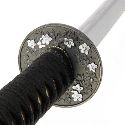 Ziedu dizaina zobens - Roku darinājums + statīvs, Hand Made Sword Set 500 Blossom design