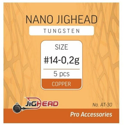 Volframa nano džiggalva vara #14 / Tungsten Nano JigHead Copper #14