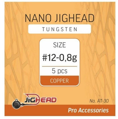 Volframa nano džiggalva vara #12 / Tungsten Nano JigHead Copper #12