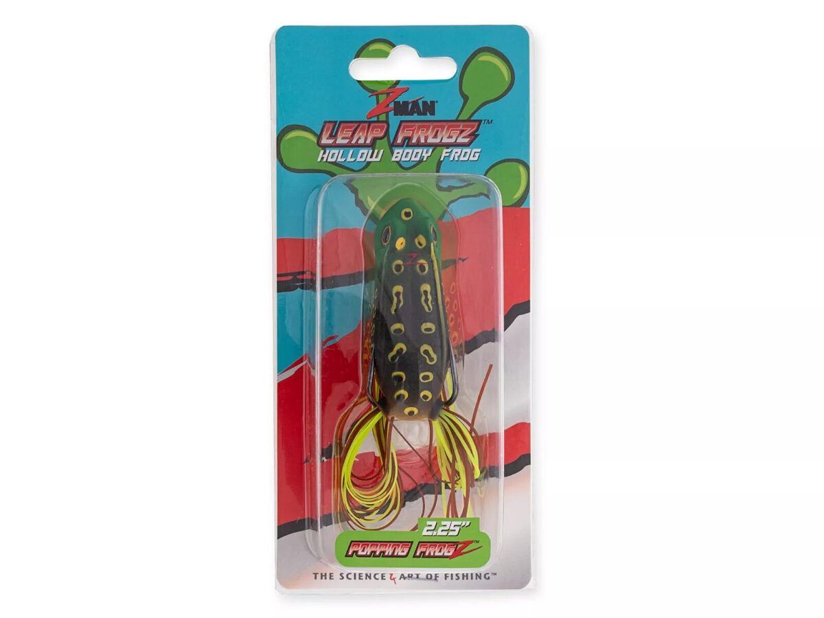 ZMan Leap FrogZ Popping Frog 2.25" , 6cm , 13g - Green Leopard / Pelodša Vardīte plēsēju makšķerēšanai