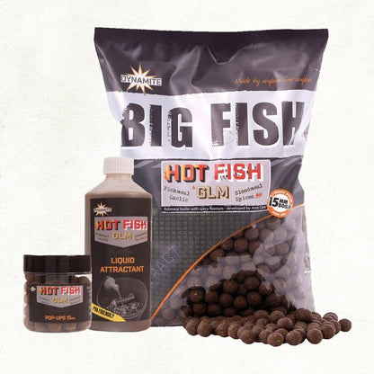 Dynamite baits 20mm Hot Fish & GLM Boilas, Asās boilas ar GLM 1kg