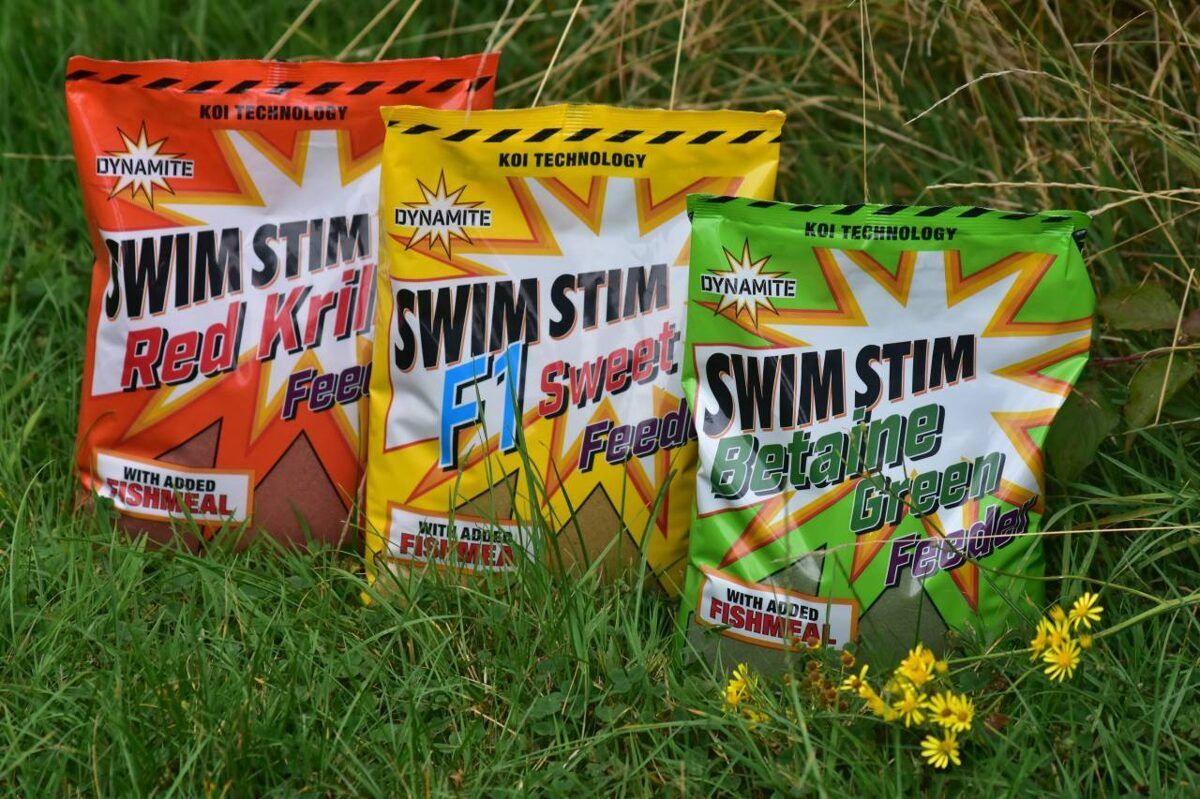 Dynamite Swim Stim Feeder Groundbaits - 1,8kg Fīdera maltā barība 3 veidi