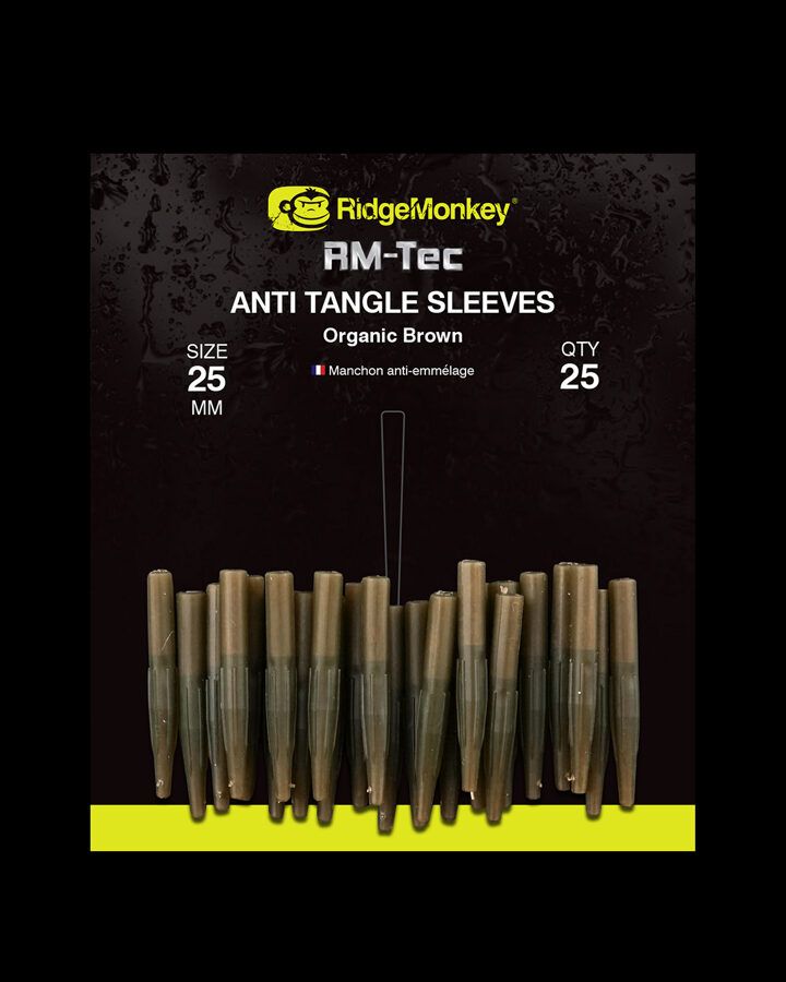 Ridge Monkey RM-Tec Anti-Tangle Sleeves, Gumijas pretsapīšanās Uzmavas