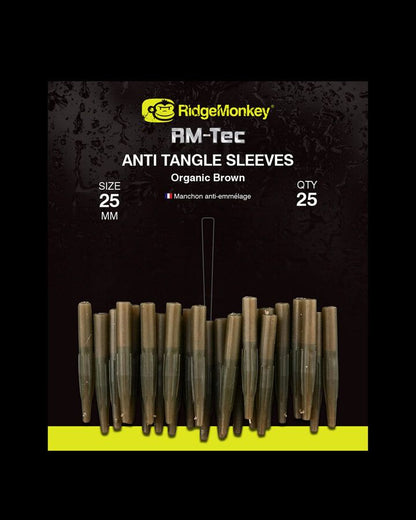 Ridge Monkey RM-Tec Anti-Tangle Sleeves, Gumijas pretsapīšanās Uzmavas