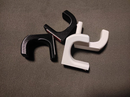 Stick to Wall Rod Holders / Balti un Melni Makšķeru Turētāji Līmējami pie Sienas