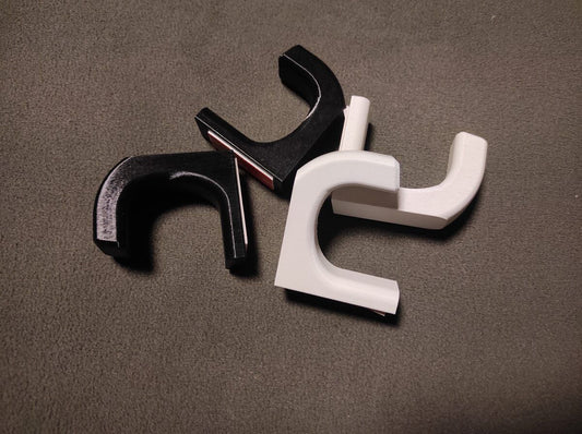 Stick to Wall Rod Holders / Balti un Melni Makšķeru Turētāji Līmējami pie Sienas