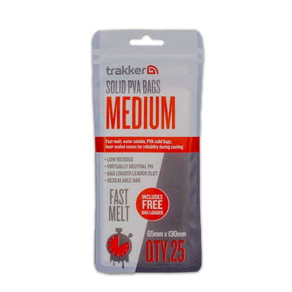 Trakker Solid PVA Bags, Ātri šķīstoši PVA maisiņi - 3 izmēri