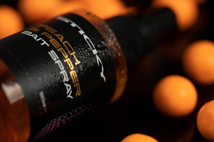 STICKY PEACH & PEPPER BAIT SPRAY, Persiku/Piparu garšas Ēsmas pūšamais šķidrums 50ml