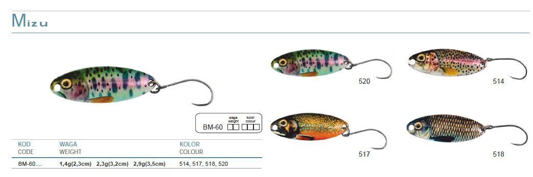 Šūpiņš Mistrall MIZU 2.9g / 3.5cm