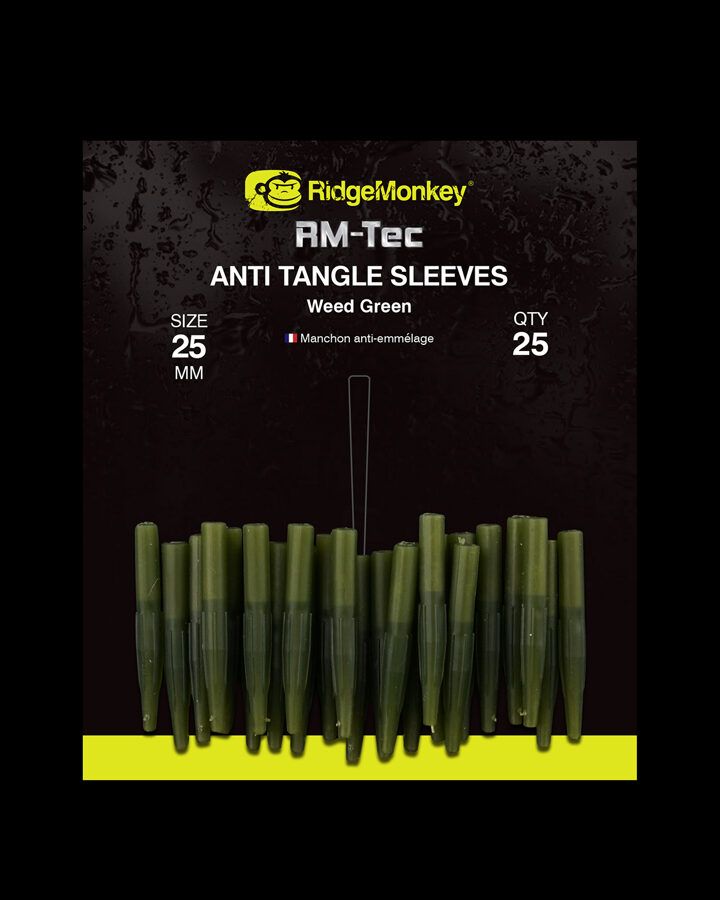 Ridge Monkey RM-Tec Anti-Tangle Sleeves, Gumijas pretsapīšanās Uzmavas