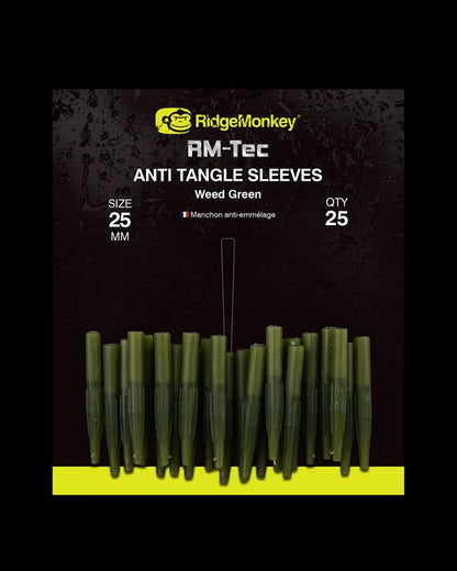 Ridge Monkey RM-Tec Anti-Tangle Sleeves, Gumijas pretsapīšanās Uzmavas