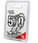 Jig Heads Monkey Hooks 5/0 Raw