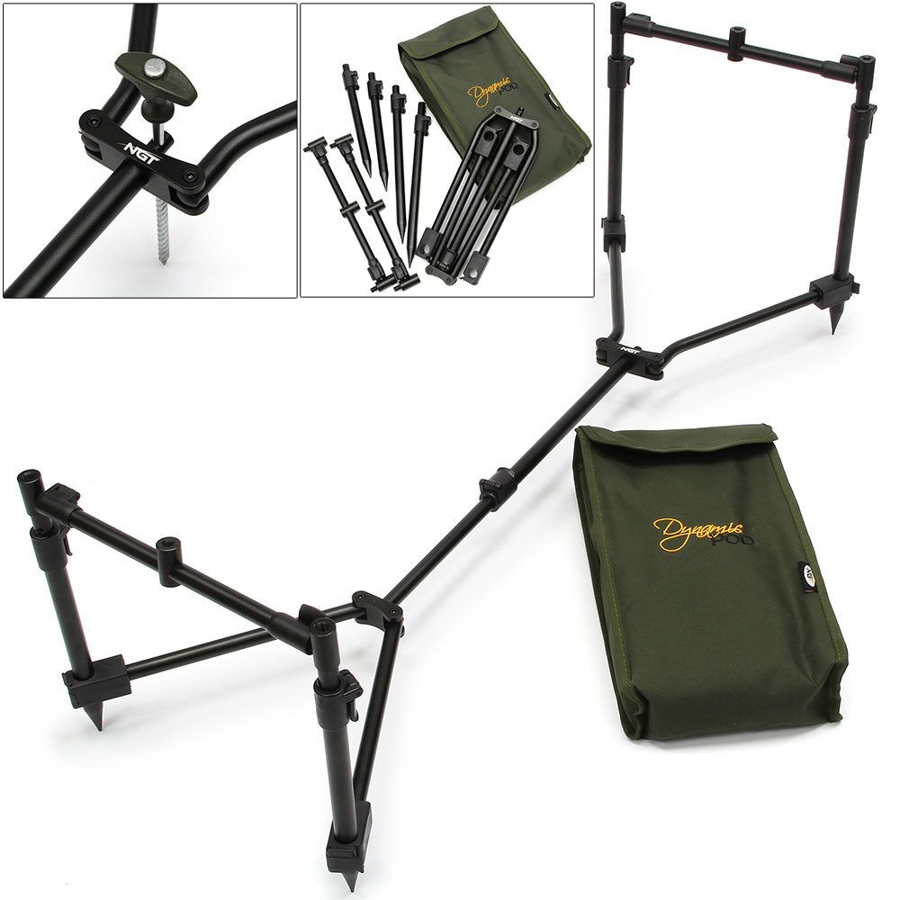 NGT Dynamic Compact 3 Rod Pod / 3 Makšķeru turētājs