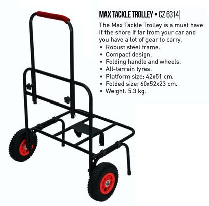 Carp Zoom CZ MAX Tackle Trolley, Karpu un jūras ratiņi